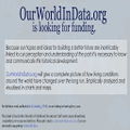 11/8/15 Appel à dons pour le site de données OurWorldInData.org